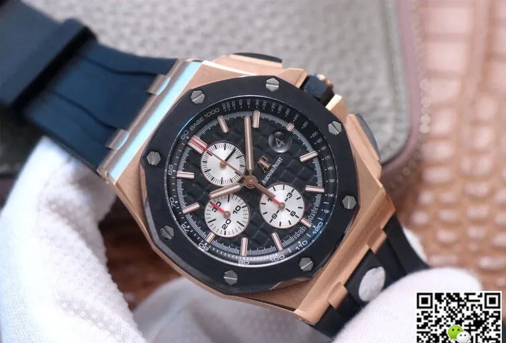 Audemars Piguet Royal Oak Offshore 26401RO.OO.A002CA.01 JF Factory 1:1 Best Edition Replica Watch Black Strap